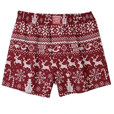Imagen de Lousy Livin Calzoncillos tipo bóxer Scandi, granate, L