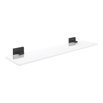 Imagen de GROHE Start Cube Quickfix Repisa de cristal 530 mm, Negro Mate 411092430