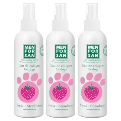 Imagen de MENFORSAN de Colonia para perros fresa 125ml Pack 3 unidades