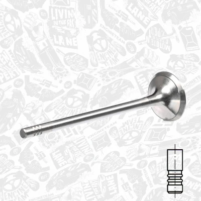Imagen de ET ENGINETEAM VE0025 válvula de escape 25mm Lado vástago cromado OPEL: Corsa B Hatchback, D Astra H Hatchback