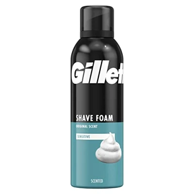 Imagen de Gillette Classic Espuma De Afeitar Para Hombre, Piel Sensible, Ayuda A Proteger Contra La Irritación Del Afeitado, 200ml
