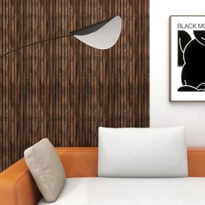 Imagen de NEU.HOLZ Set de 6 Paneles Listones Boxtel Juego Decorativos para Pared 3D Salón Dormitorio Resistente a la Humedad Poliestireno 195 x 31,5x 0,7 cm Efecto Nogal