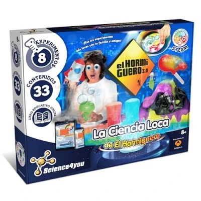 Imagen de Science4you Ciencia Loca de El Hormiguero para Niños 8+ años Kit Cientifico + 8 Experimentos Niños: Laboratorio Explosiva, Erupcion Volcán, Juego, Regalo y Niñas