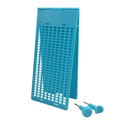 Imagen de Pizarra de escritura Braille 9 líneas y 28 celdas, con 2 punzon, Color azul