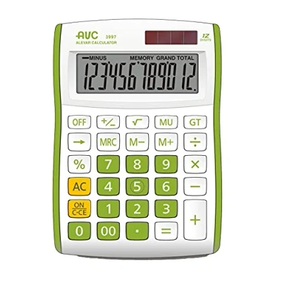 Imagen de Alevar Calculadora AVC 12 dígitos de Mesa, Azul