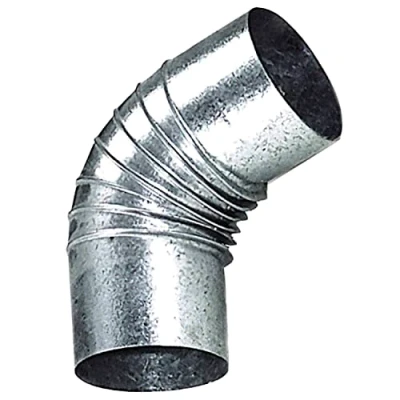 Imagen de WOLFPACK LINEA PROFESIONAL Codo Estufa Galvanizado de 120 mm. 45.