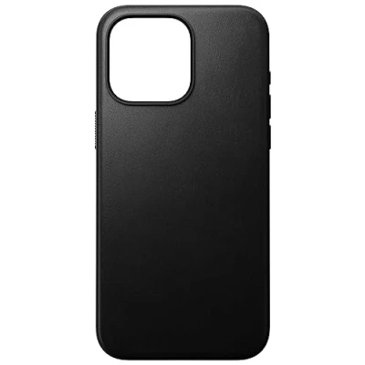 Imagen de NOMAD Funda de piel moderna iPhone 15 Pro Max Cuero negro