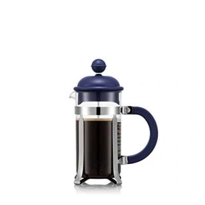 Imagen de BODUM Caffettiera 1913 540BTR Tritan Cafetera, 3 tazas, 0,35 l, 12 onzas, azul oscuro