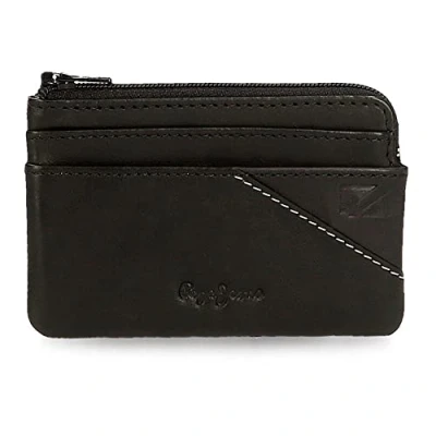 Imagen de Pepe Jeans Striking Monedero Negro 11x7x1,5 cms Piel