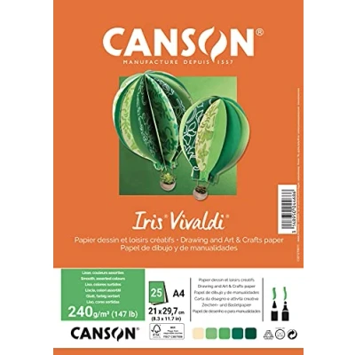 Imagen de Canson Papel de Color, Verde, A4