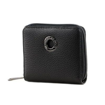 Imagen de Mandarina Duck Mellow Leather, Accesorio de Viaje Billetera Mujeres, Negro, 10x12x2 (L x H W)