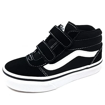Imagen de Vans Ward Mid V, Zapatillas para Unisex niños, (Suede/Canvas) black/white, 39 EU