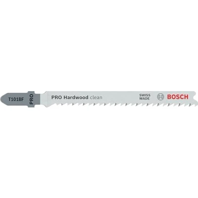 Imagen de Bosch Professional 5 x Hojas de Sierra calar T 101 BF Clean for Hard Wood (para Madera dura, corte recto, accesorios calar)