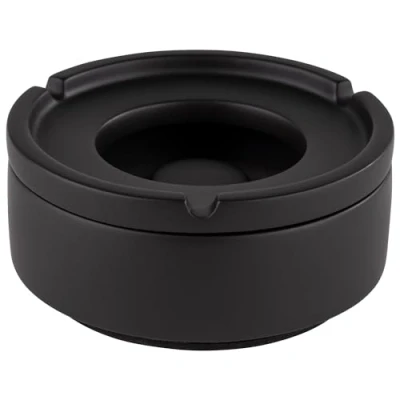 Imagen de APS 559 Cenicero de viento &quot;ELEMENT&quot;, con parte inferior apta para muebles, hormigón, negro, Ø 10,5 cm