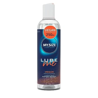 Imagen de MY.SIZE Lube Me Premium lubricante Vegan 250 ml I Gel sin ingredientes de origen animal lubricación a base agua para juguetes y condones látex water based lubrication