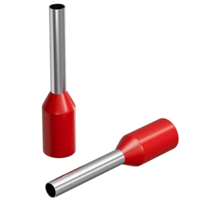 Imagen de 100 terminales aislados 1,0 mm²/8 mm, Color Rojo