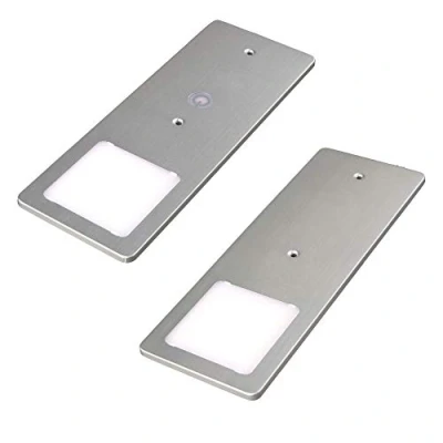 Imagen de Kalb Lámpara LED para parte inferior de muebles (5 W, muy planos, con función atenuación táctil, 2 unidades, luz blanca cálida)