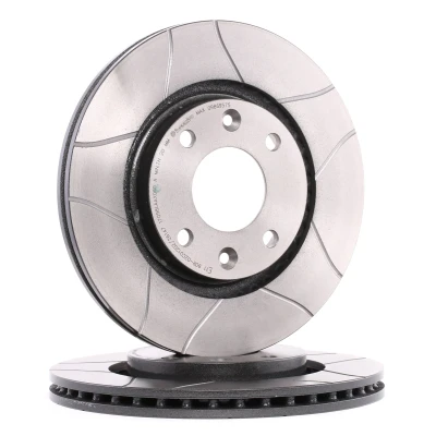 Imagen de BREMBO MAX LINE 09.8695.75 Disco de freno 22 ventilación interna, ranurado revestido con tornillos CITROËN: Xsara Hatchback, C2 Hatchback norauto,