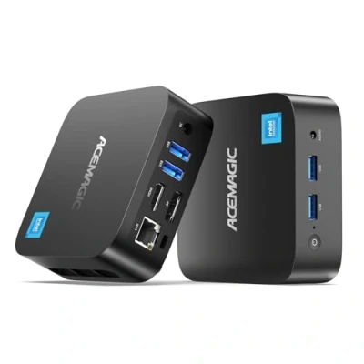 Imagen de ACEMAGICIAN V1 Mini PC, Ιntel Alder Lake N97(hasta 3,6 GHz), 16GB DDR4 1TB M.2 SSD, Ordenador de Sobremesa Doble Pantalla 4K UHD, WiFi 5, BT4.2 para Oficina/Ocio