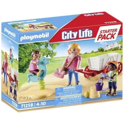 Imagen de PLAYMOBIL Starter Pack Educadora con Carrito 71258, a Partir de 4 años