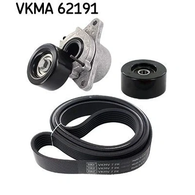 Imagen de SKF VKMA 62191 Juego de correas trapeciales poli V NISSAN: NP300 Navara Pick up, Camión plataforma / Chasis