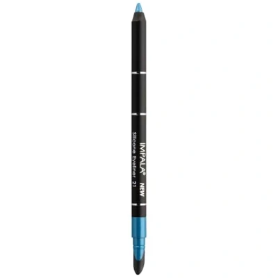 Imagen de Impala Lápiz de Ojos Waterproof con Silicona Color Azul Claro Metalizado Nº 21 Trazo Definido o Efecto Difuminado Textura Cremosa Fácil Aplicar Intenso Duradero y Resistente al Agua