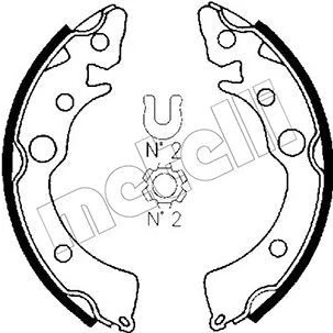 Imagen de Kit de zapatas METELLI 53 0150