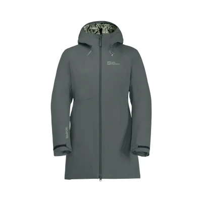 Imagen de Jack Wolfskin Heidelstein Ins Jkt W Chaqueta, Pizarra/Verde, XXL para Mujer