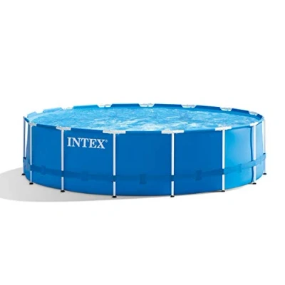 Imagen de Intex Metal Pool Set de Piscina, Azul, 457 cm diámetro x 122