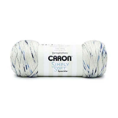 Imagen de Caron Simply Soft Speckle Ovillo de lana (141 g), color azul