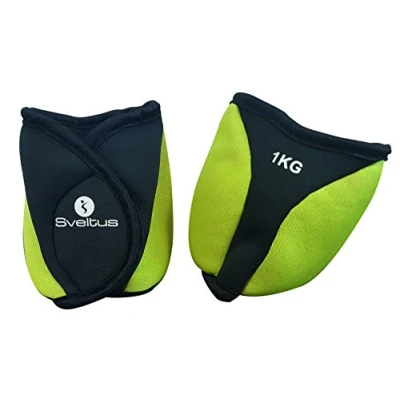 Imagen de Sveltus Pulseras Pesadas Tobillos 1 kg Pesas, Unisex, Amarillo, Talla única
