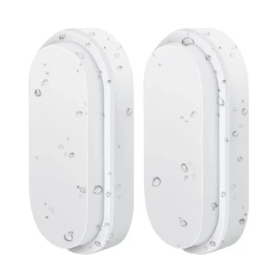 Imagen de ANWIO 2 Unidades Plafón LED Cuadrado Impermeable 14W, IP54 Blanco Neutro 4000K Aplique Exterior LED, 980lm, Baño Cocina Pasillo Garaje o Taller, Ø190*48mm.