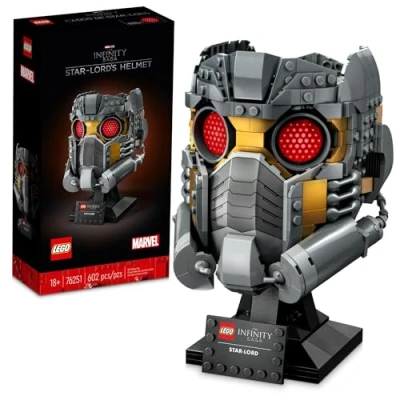 Imagen de LEGO Marvel Star Lord&#039;s Helmet Set 76251, kit de modelo coleccionable para adultos construir, decoración del hogar, actividad creativa, idea regalo