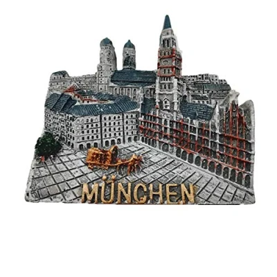 Imagen de Munchen Germany Imán para nevera 3D decoración del hogar y la cocina (imán de Múnich)