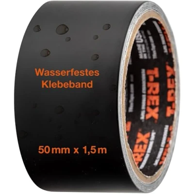 Imagen de T Rex 827 00 Cinta impermeable de reparación y resistente a la intemperie para fijar sellar 50mm x 1,5m