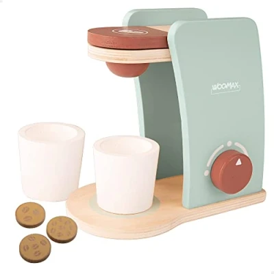 Imagen de WOOMAX Cafetera de madera con accesorios