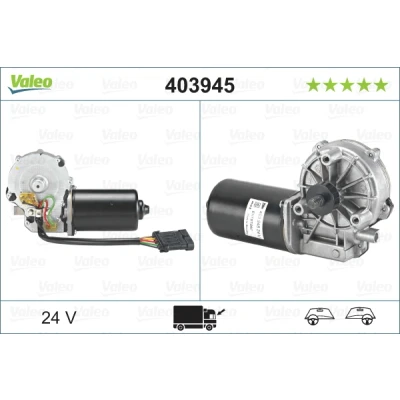 Imagen de VALEO ORIGINAL PART 403945 Motor del Limpiaparabrisas 24 delante para dirección izquierda/derecha