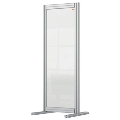Imagen de Nobo Divisor de sobremesa acrílico transparente Nobo, barrera distanciamiento social protectora libre colocación, sistema protección y pantalla, Premium Plus 400x1000 mm 1915494