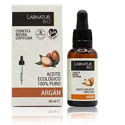 Imagen de Labnatur Bio Aceite Argan 30ml. Ecológico 100% PURO.Prensado en Frío Rostro, Cuerpo, Cabello, Barba, Uñas Vegano y Cruelty Free