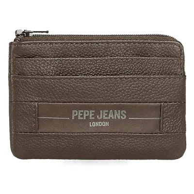 Imagen de Pepe Jeans Checkbox Monedero Marrón 11x7x1,5 cms Piel