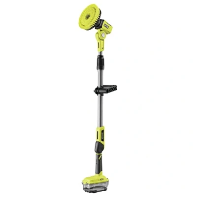 Imagen de RYOBI Cepillo Rotativo 18V ONE+ con Pértiga Telescópica (1m 1,4m) Ø 15cm Velocidad 210rpm Limpieza para Muebles de Jardín, Paredes, Puertas Garaje sin Batería ni Cargador R18TPS 0