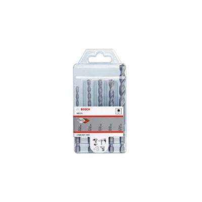 Imagen de Bosch Professional Set de 5 piezas Brocas para Hormigón HEX (para Hormigón, Ø 4/5/6/8/10 mm, Accesorios Taladro Percutor)