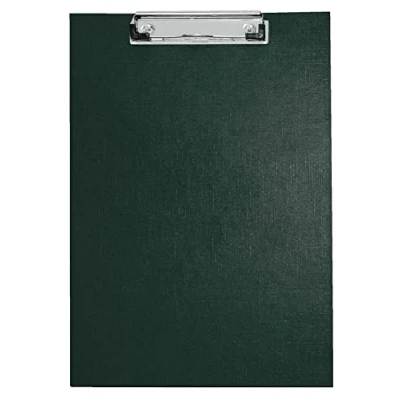 Imagen de VELOFLEX 4814980 Tableta de escritura DIN A4, PP laminado, estructura lino, clip metálico con bucle para colgar, portapapeles negro, 1 unidad