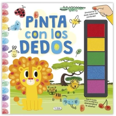 Imagen de León Pinta Con Los Dedos