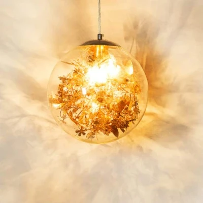 Imagen de Bola de cristal fuegos artificiales, luz colgante, techo, lámpara noche, decoración, araña para dormitorio, café, comedor, sala estar