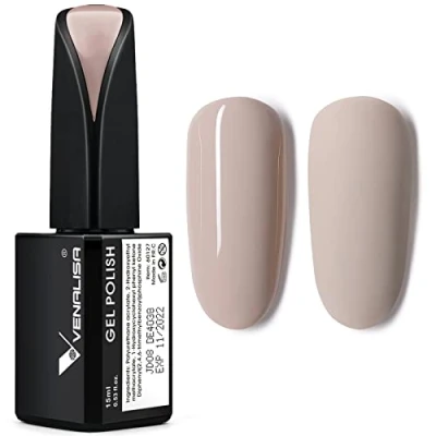 Imagen de VENALISA Esmalte Semipermanente de Pintauñas Albaricoque claro 15ml Esmaltes Uñas Soak off Gel Kit en Semipermanentes Perfecto para Principiantes