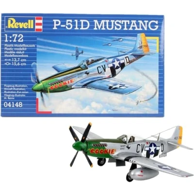 Imagen de Revell P 51D Mustang Disney Aviones 51D, Kit de Modelo, Escala 1:72 (4148) (04148), Multicolor, Talla única