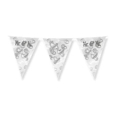 Imagen de PD Party Foil Bunting, Color plata, 1000 x 30 0.1 cm (7031045)