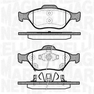 Imagen de MAGNETI MARELLI 363916060404 Juego de pastillas freno con avisador acústico desgaste TOYOTA: Yaris II Hatchback, III Hatchback