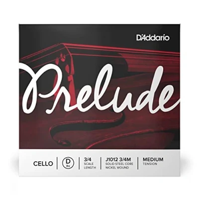 Imagen de D&#039;Addario J1012 3/4M Prelude 3/4 Scale Medium Tension Single D String for Cello